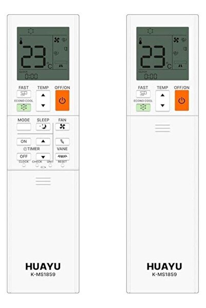 HUAYU Universal Mitsubishi A/C Remote Control – LCD Display & Easy Function Settings