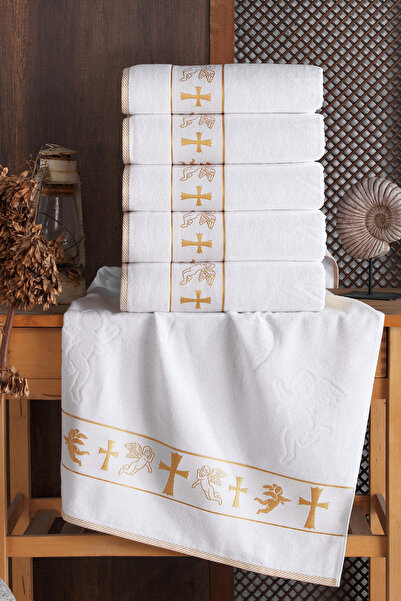 DNZGÜLCAN Eros Patterned 50X90 Jacquard 100% Cotton Towel – Hand and Face Towel Set – Special Design for Abroad