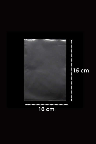 Anadolu Ambalaj Market Şeffaf Parlak Bantsız Jelatin Poşet 10x15cm 100 Adet Kurabiye Aksesuar Hediye Paketleme Poşeti