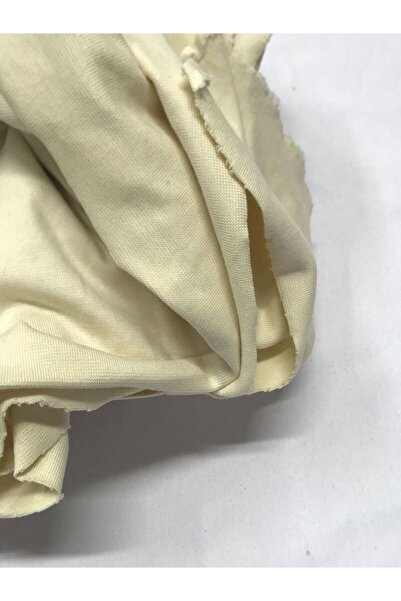 Yiğit Kumaş Thin Ribana Fabric, Piece 90X170 cm Cream Color