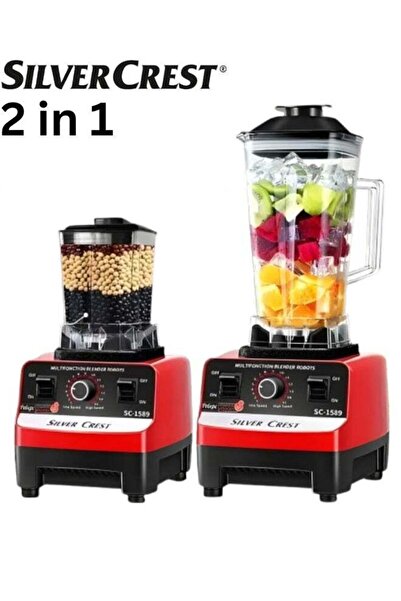 Silver Crest 4500W Electric Blender – 2-in-1 Blender & Grinder, 2L
