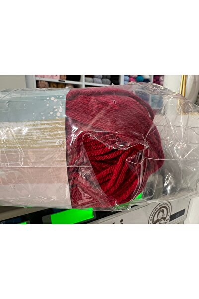 İhraç Fazlası paketli örgü ipi kırmızı