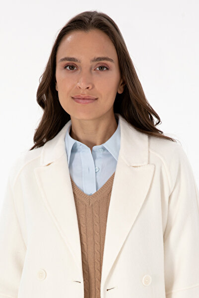 U.S. Polo Assn. Women's Cream Cashmere Coat 50308642-Vr256