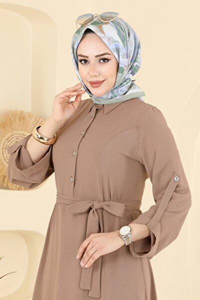 ModaMerve Apolet Detaylı Aerobin Elbise 5002BM387-MS Vizyon