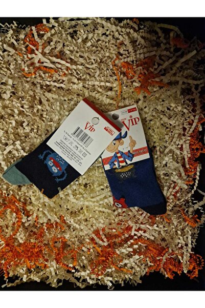 LİA Underwear Patterned Long Boys' Socks, Pack of 2