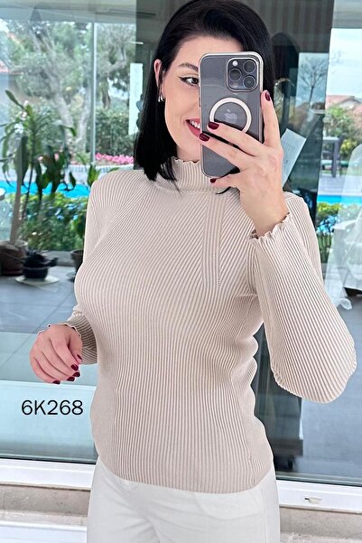 İnce Topuk Half Fisherman Knitwear Blouse 6K268