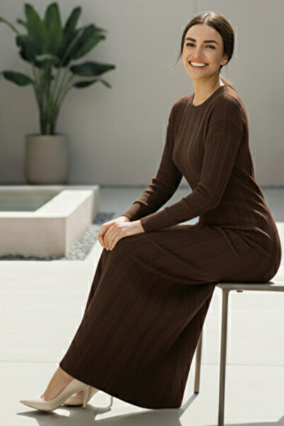 benguen Knitwear Dress N7050 Brown