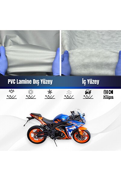 ULTRASHOP FALCON FR 177 SU GEÇİRMEZ MOTOSİKLET BRANDA 4 MEVSİME UYGUN MOTOR B...