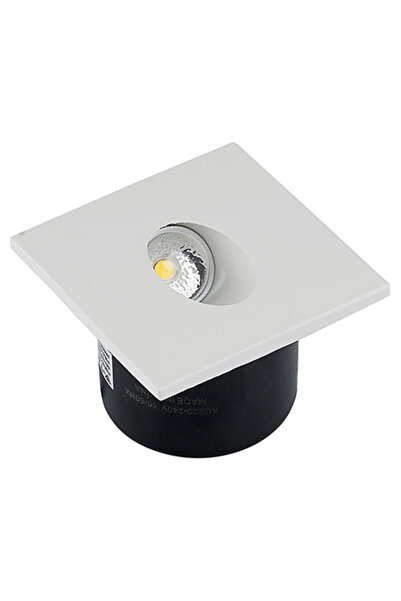 KlaussTech Spot LED alb cald, 3W, aluminiu.