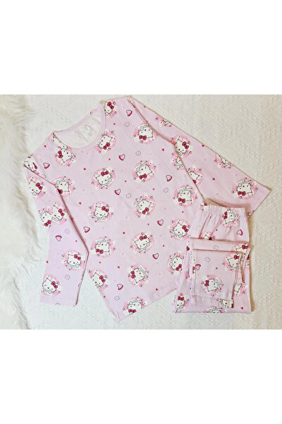 1way Girls' pajamas with a Hello Kitty print, purple