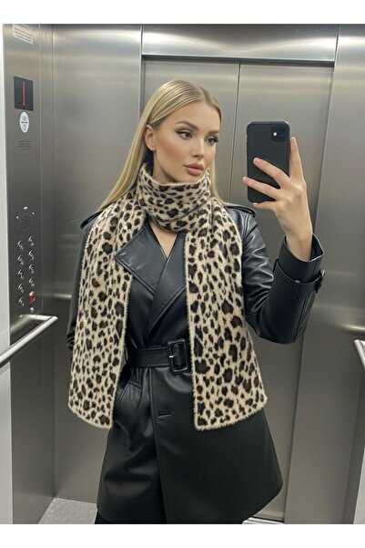 Goldmine Eșarfă imprimeu leopard Yumoş pentru femei
