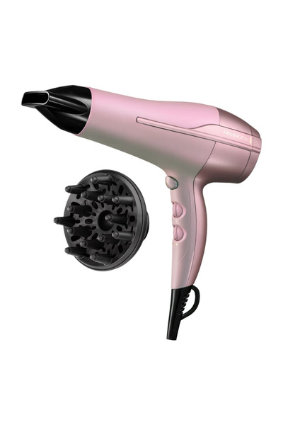 Remington Πιστολάκι μαλλιών Coconut Smooth D5901, 2200W, 2 ταχύτητες, 3 θερμοκρασίες, Cool Shot, Αξεσουάρ, Ροζ