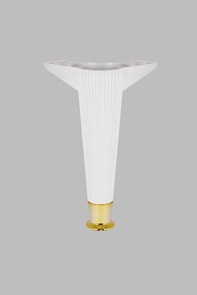 MH MiniHediye Furniture Sofa Armchair Tv Unit Leg 22 cm Cantilever Legs (White-Gold)