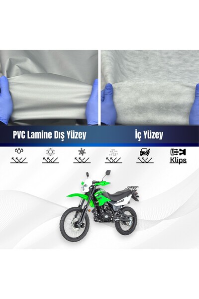 ULTRASHOP MONDİAL X-TREME MOTO CROSS Su Geçirmez Motosiklet Branda 4 Mevsime ...