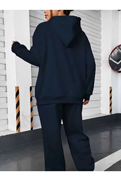 tkn your style Heart Printed Bottom Top Set Fashion Designed Trend Hooded Sweatshirt