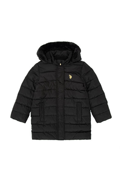 U.S. Polo Assn. Girl's Black Coat 50313175-Vr046