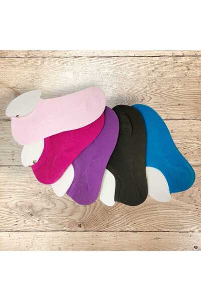 ROSE LİNGERİE Set of 5 pairs of short cotton girls' socks for ages 11-12 years