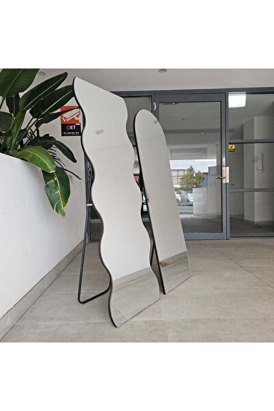 Muummirror 190x60 Dalgalı Boy Aynası - Ayaklı Çerçevesiz Özel Tasarım Dekorat...