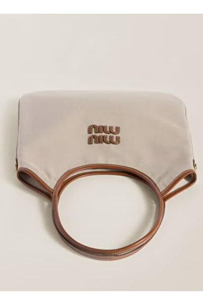 MIUHOME Miu Miu Lvy Canvas Tote Bag Shoulder