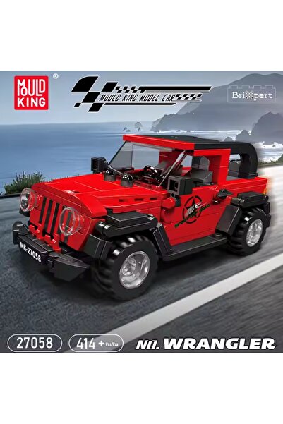 LEGO MOULD KING 27058 Educational Construction Kit - Jeep Wrangler for Kids, 414 Pieces + Storage Box