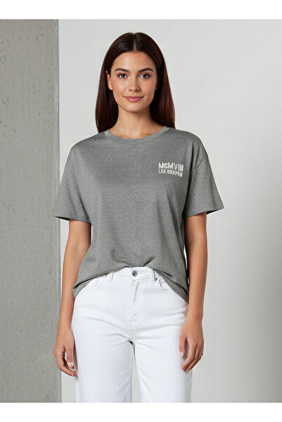 Lee Cooper تي شيرت قطني بقصّة عادية مع طباعة