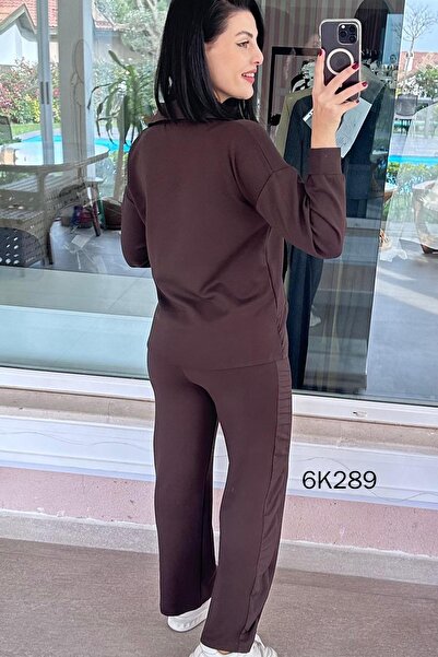 İnce Topuk Modal Fabric Parachute Paneled Set 6K289