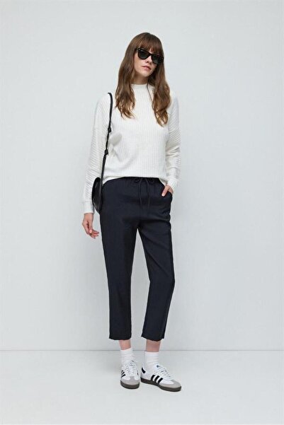 No Matter What Langarmbluse aus geprägtem Fischervelours