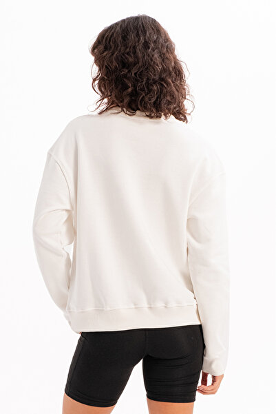 JUSTEVER Damen-Sweatshirt-Trainingsoberteil mit Rundhalsausschnitt und normaler Passform