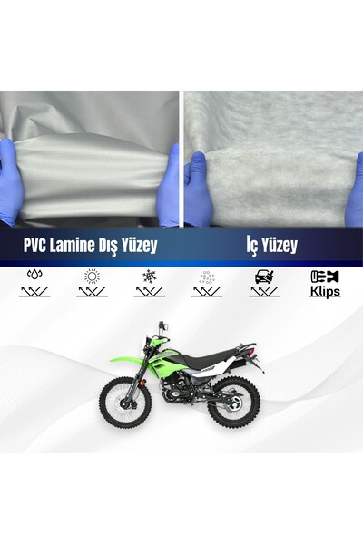 ULTRASHOP MONDİAL X-TREME MAX 200İ Su Geçirmez Motosiklet Branda 4 Mevsime Uy...