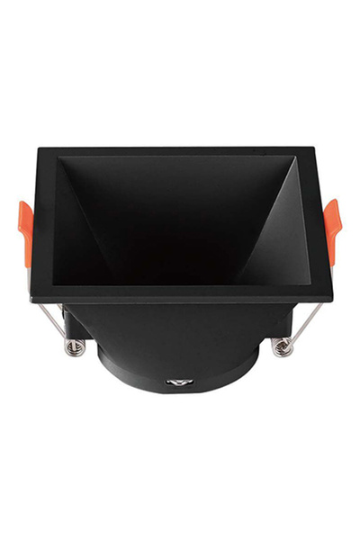 KlaussTech CORP SPOT GU10 PATRAT 93X93X55MM - NEGRU