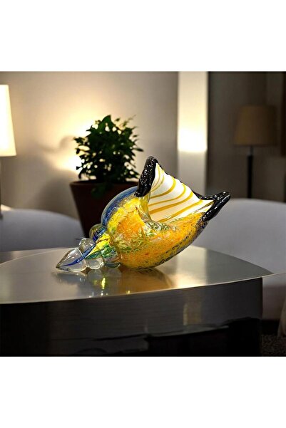 ÇIRPAN EV KRİSTAL CAM DENİZ KABUĞU DEKOR 23X12CM