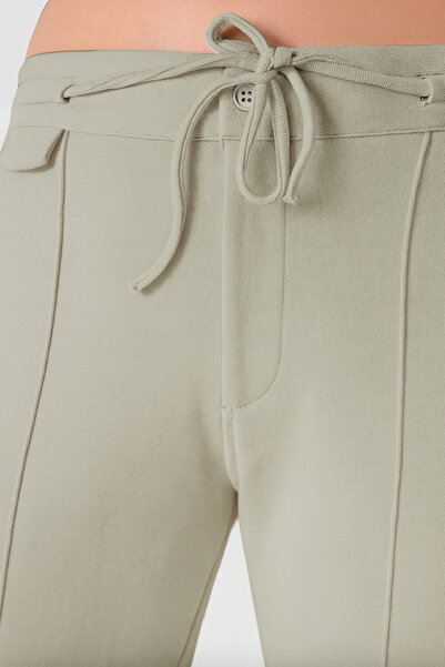 UNIQVIBE Organic Cotton Beige Women's Sweatpants
