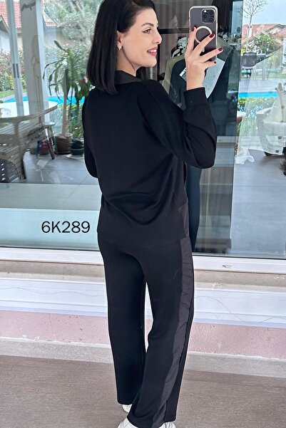 İnce Topuk Modal Fabric Parachute Paneled Set 6K289