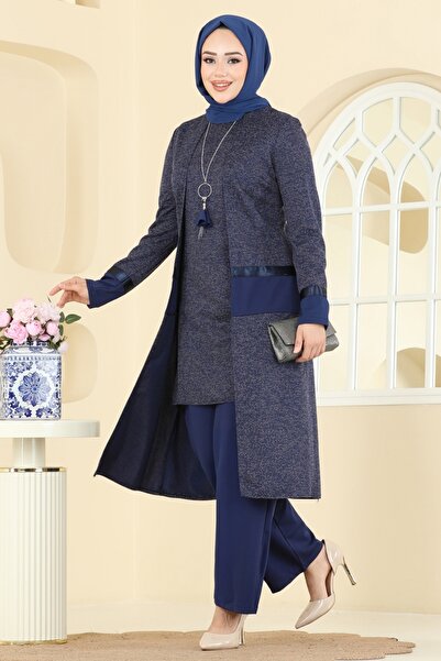 ModaMerve Kolye Detaylı İkili Takım 2838ASMK1074-MS Laci