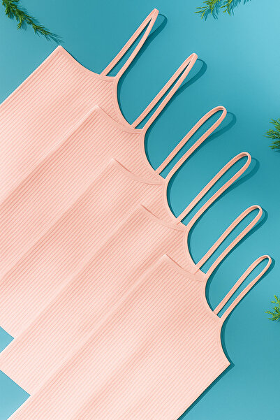 belpa Tricou pentru femei basic Reguler cu bretele din frânghie F material reiat 6 piese