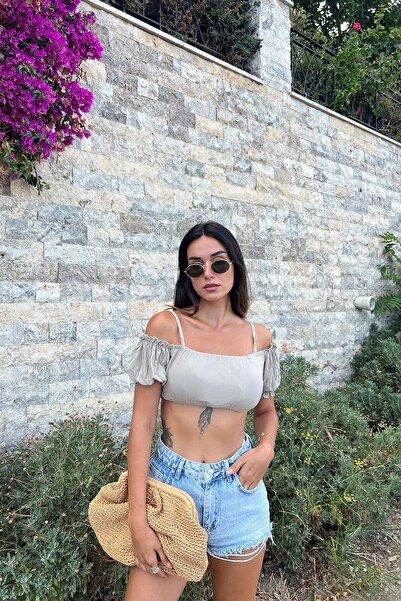 FOR YOU MODA Crop-Top mit Schulterbändern