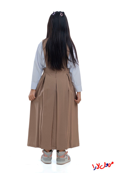 maryool lara مريول بيج سادة بقصة اكس موديل X