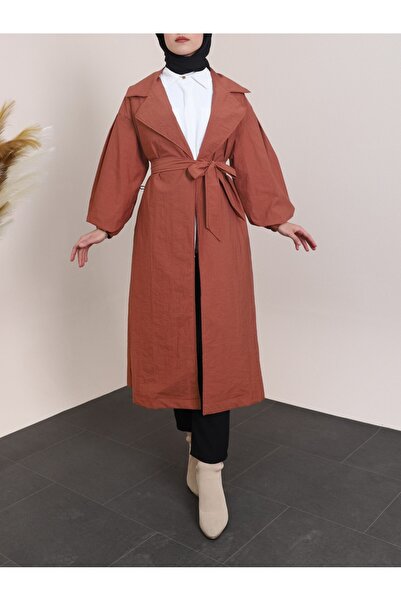 HİJABAYA Καμπαρντίνα με ελαστικό μανίκι με επένδυση με ζώνη