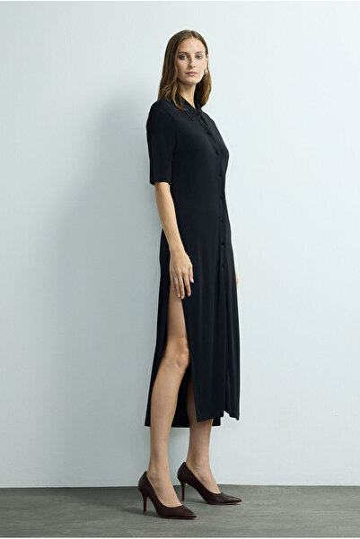 Love My Body Moda Tutkusu Örme Gömlek Elbise