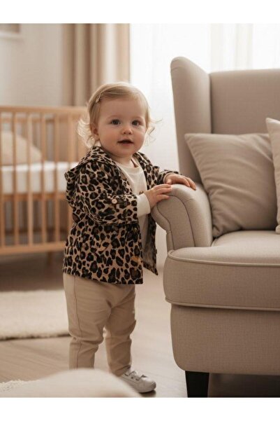 Zekids Girl's Leopard Print Jacket 3-Piece Set