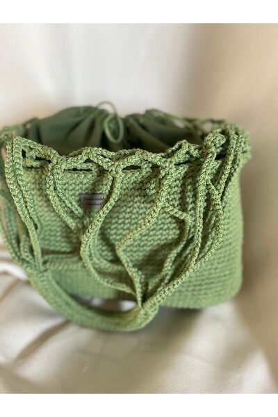 İhtiyacımVar Shoulder Bag with Pouch 34X25 cm Stylish Designed Bag