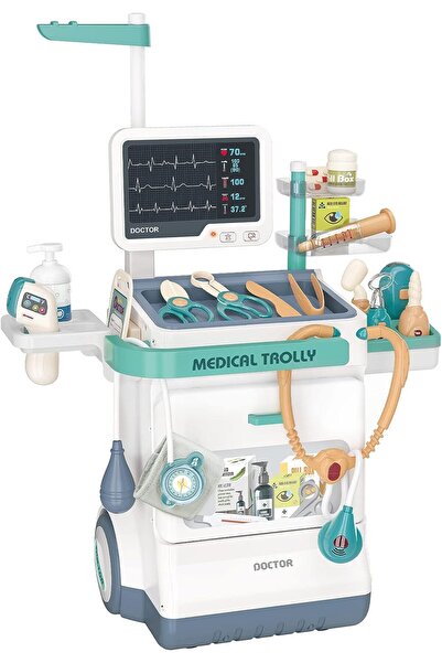 LITTLE ANGEL - مجموعة لعب عربة الطبيب الطبية للأطفال