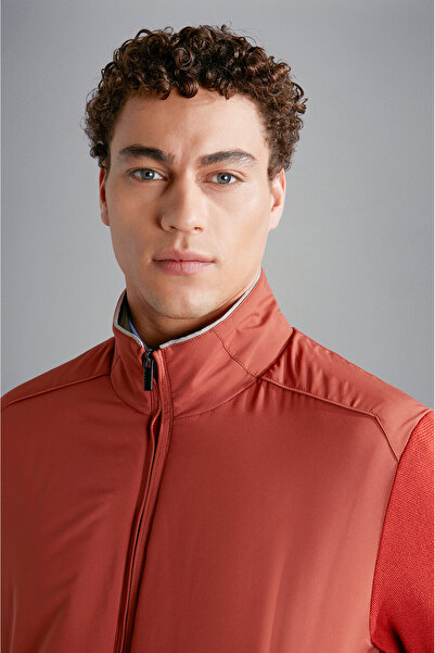 PAUL&SHARK MEN'S ZIPPED PULLOVER C.WWOOL