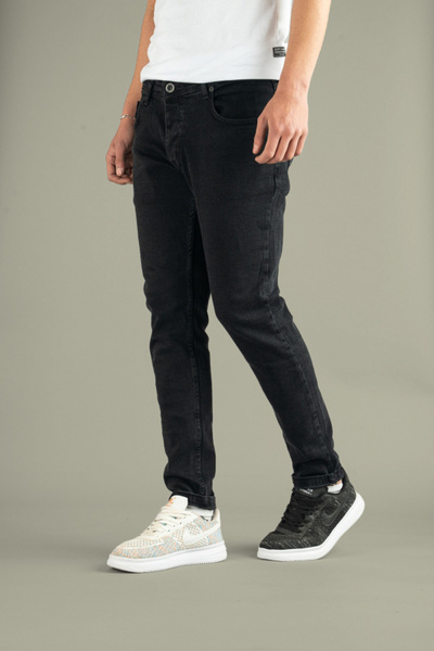 bombe Men's Slim Fit Lycra Treaded Jeans