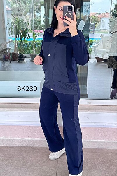 İnce Topuk Modal Fabric Parachute Paneled Set 6K289