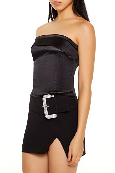 Forever 21 Straplez Yaka Saten Büstiyer