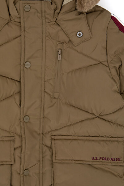 U.S. Polo Assn. Boy's Khaki Coat 50310499-Vr027