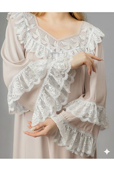 Maison Emarat Premium Night Gown with intricate Lace Detailing