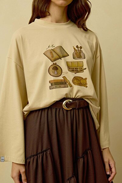 Ceylan Otantik Bej Kitap Printed Basic Body Is a Basic Body Kit.