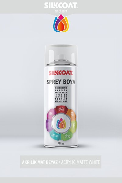 Silkcoat Premium Dekoratif Sprey Boya 400 ML – Mobilya, Duvar, Metal, Plastik...